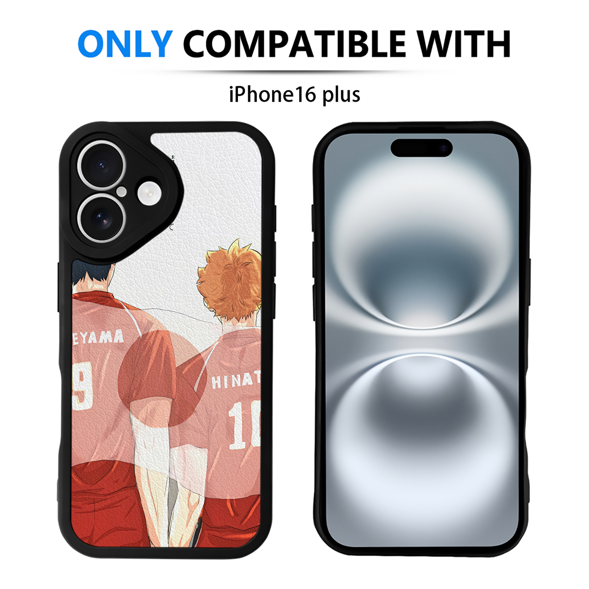 （画像用） ハイキュー!! Haikyu!! 【iPhone 16シリーズ対応】シリコンスマホケース（レザー調） 材質：シリコン
